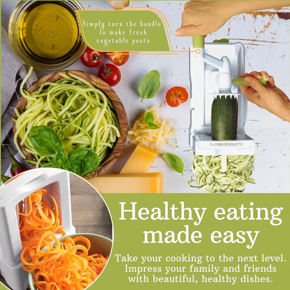 Vegetable Spiralizer Slicer Pasta Spaghetti Maker