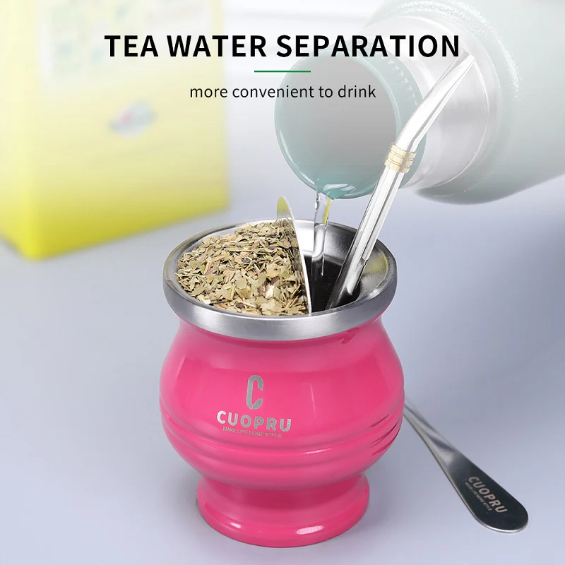 5 in 1 Yerba Mate Cup Bombilla Set