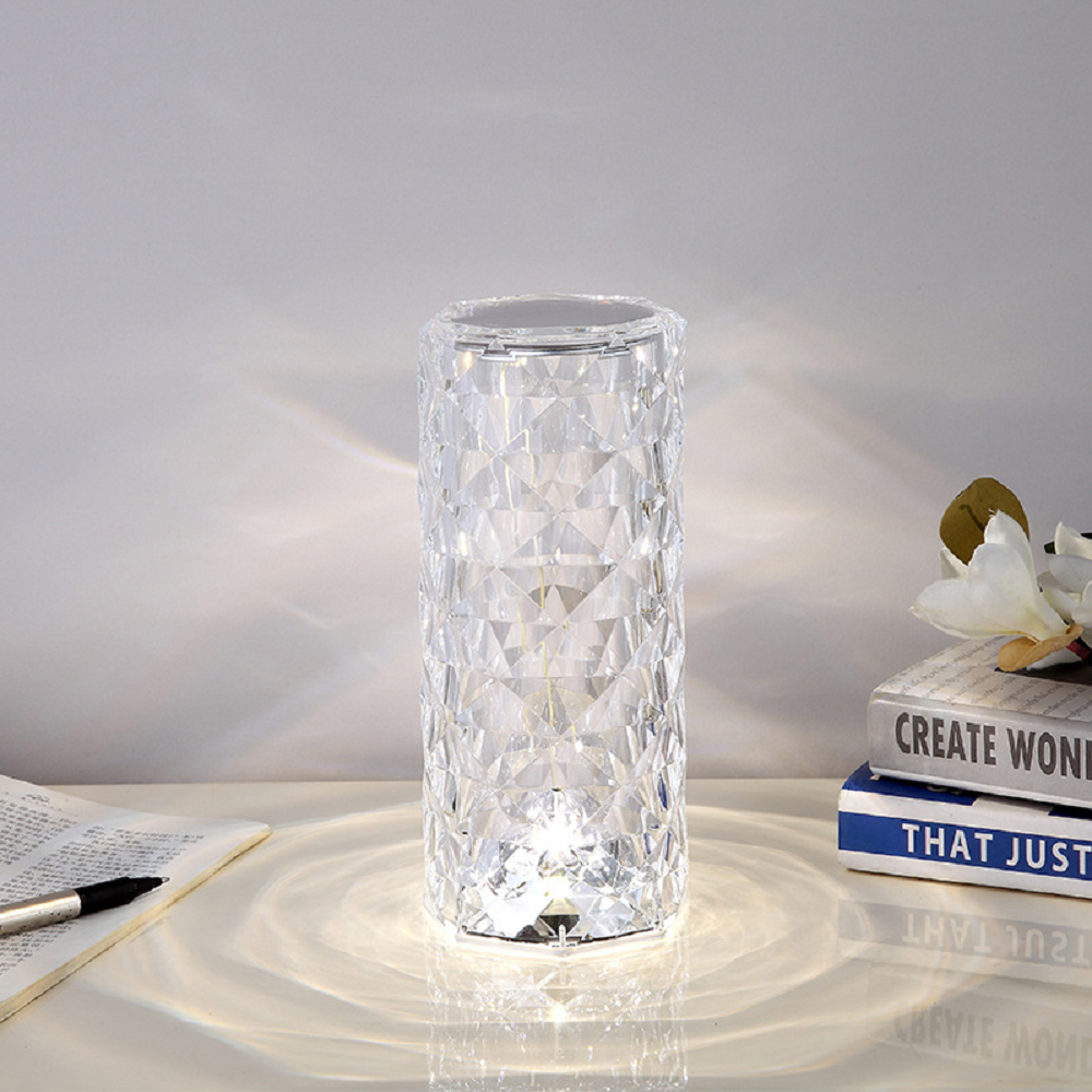 16 Colour Crystal LED Rose Diamond Table Lamps
