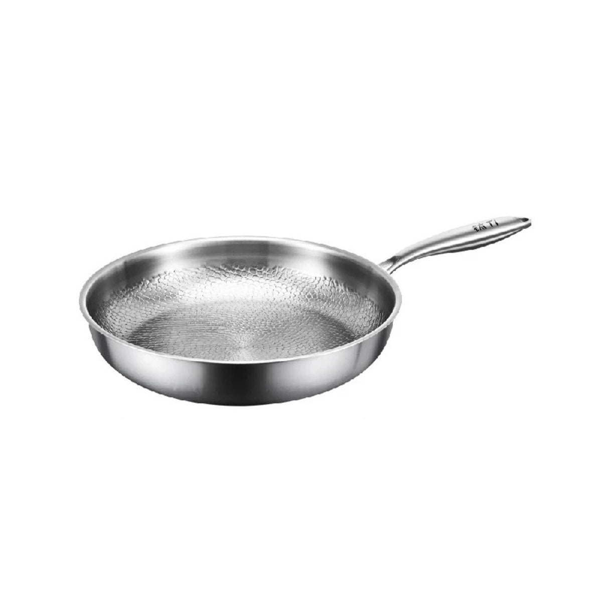 Titanium Frying Pan - Uncoated Non-Stick Hammer-Pattern Cookware