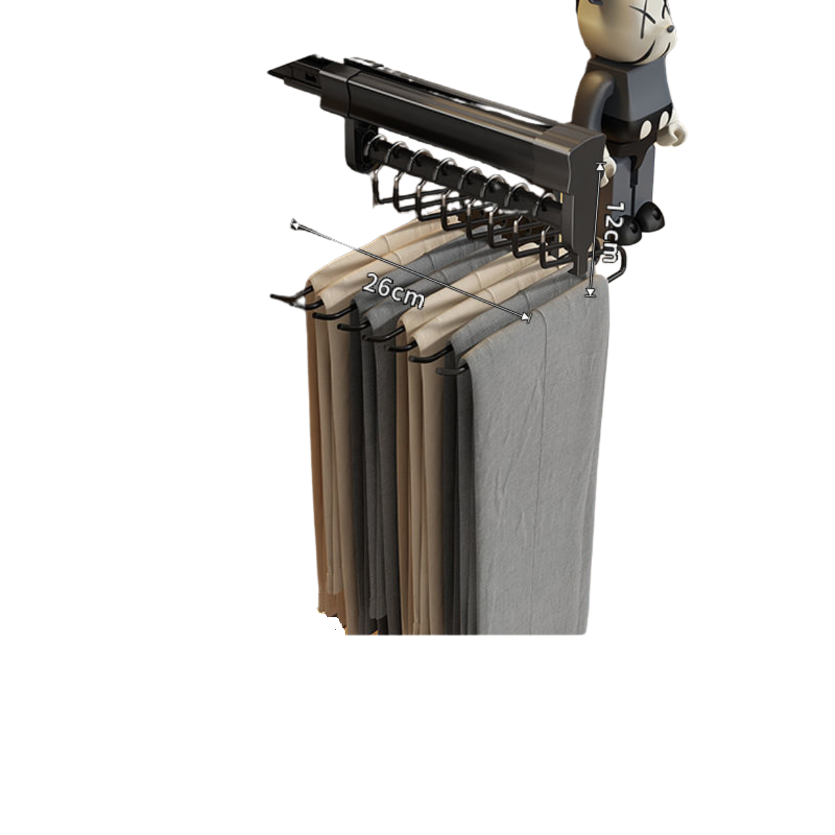 Pull Out Clothes Hanger Rack for Closet
