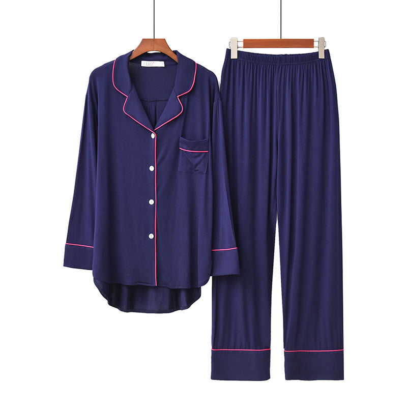 Women's Long Sleeve Breathable Soft Oversized Pajamas Set