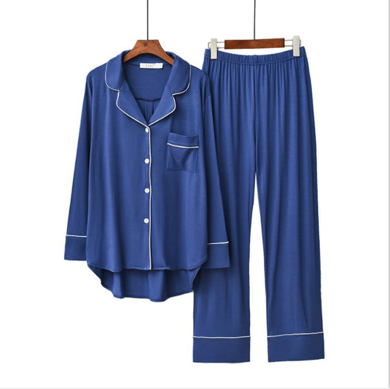 Women's Long Sleeve Breathable Soft Oversized Pajamas Set