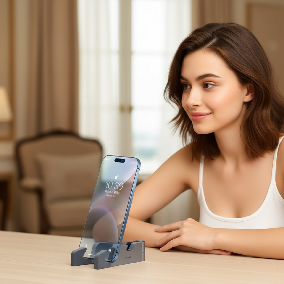 Multifunction Phone Stand - Adjustable Foldable Holder with Box and Opener