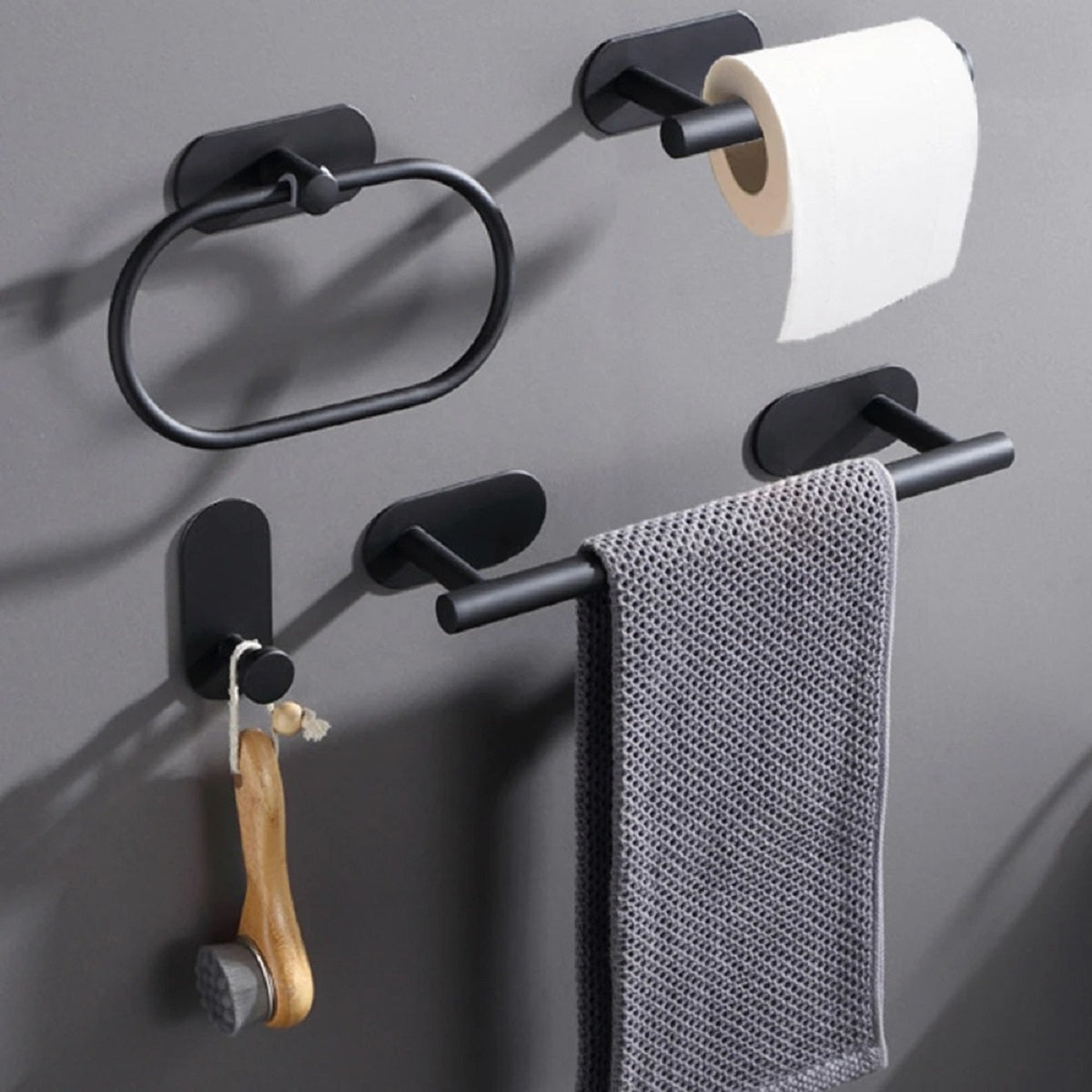 4 Pcs/set Self Adhesive Towel Rack for Bathroom