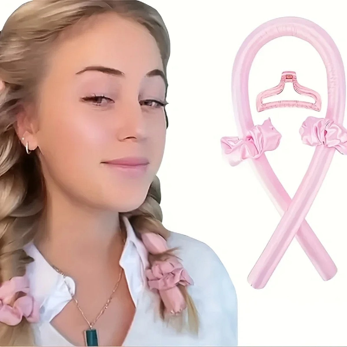 10-Pcs Sleep Beauty Set - Curling Tools Face Massager and Queen Pillowcase