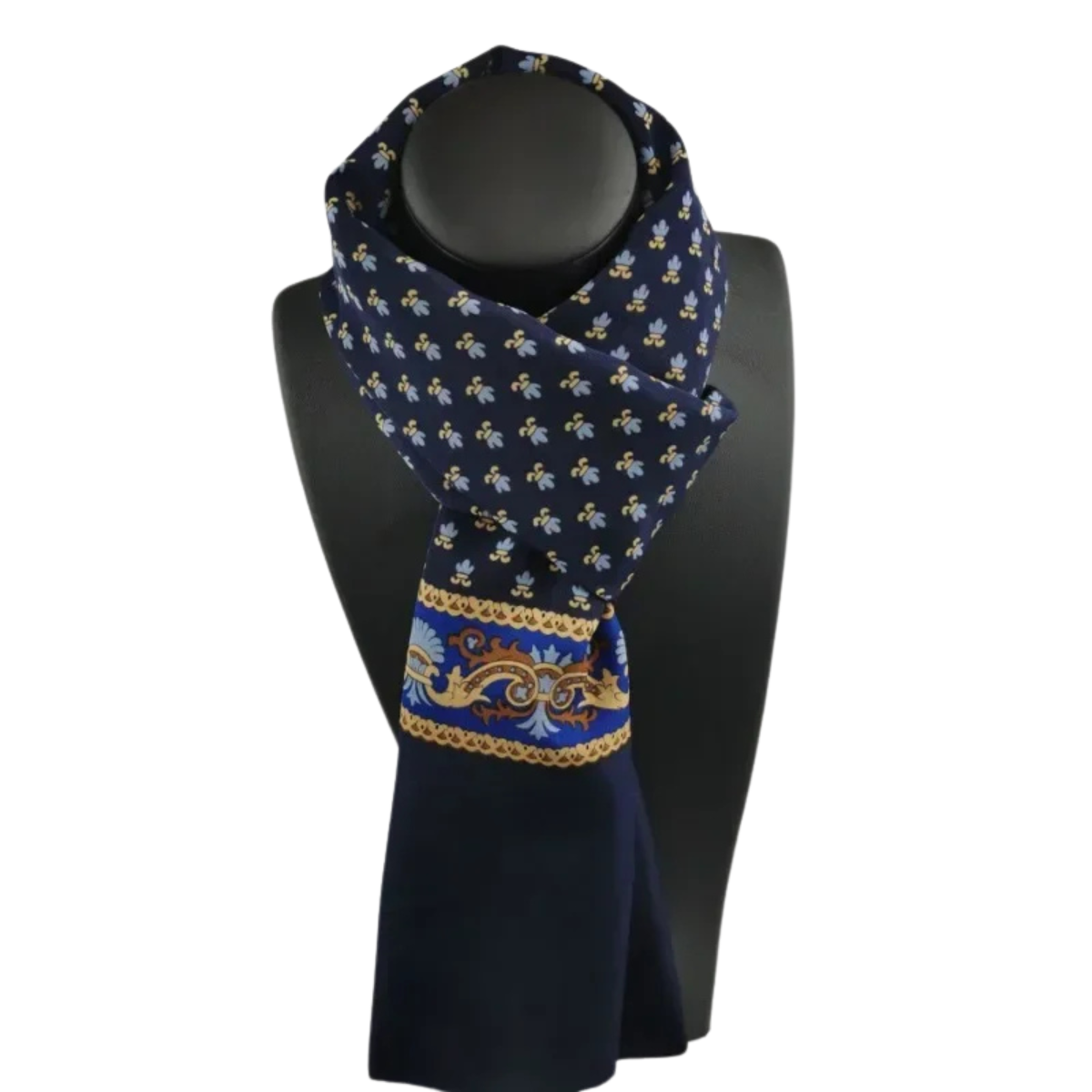 Winter Luxury Silk Scarf Plaid Warm Scarves for Men and Women
