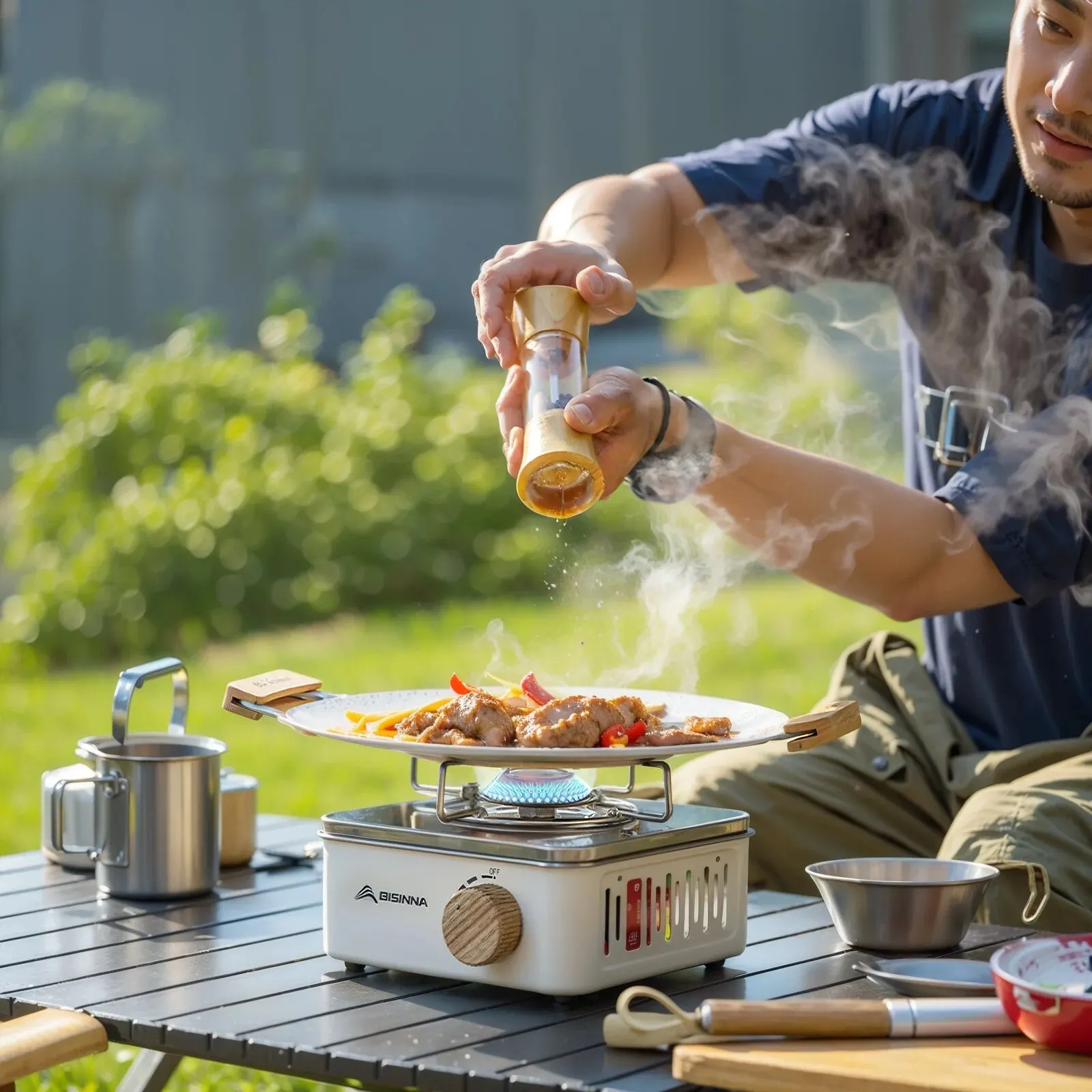 Portable Camping Gas Stove Cassette Furnace Outdoor Picnic Camp