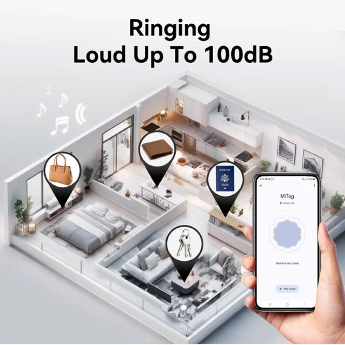 Smart GPS Tracker Card - Bluetooth Anti-Lost Device