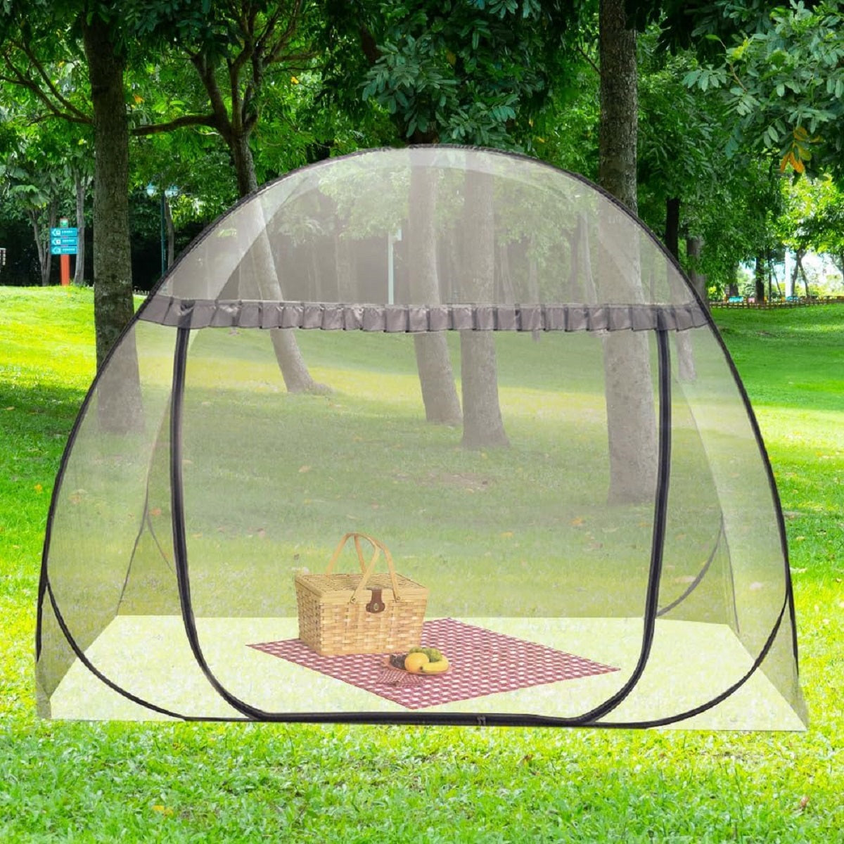 Foldable Yurt Mosquito Net - Portable Bed Canopy for Adults Camping and Home Use