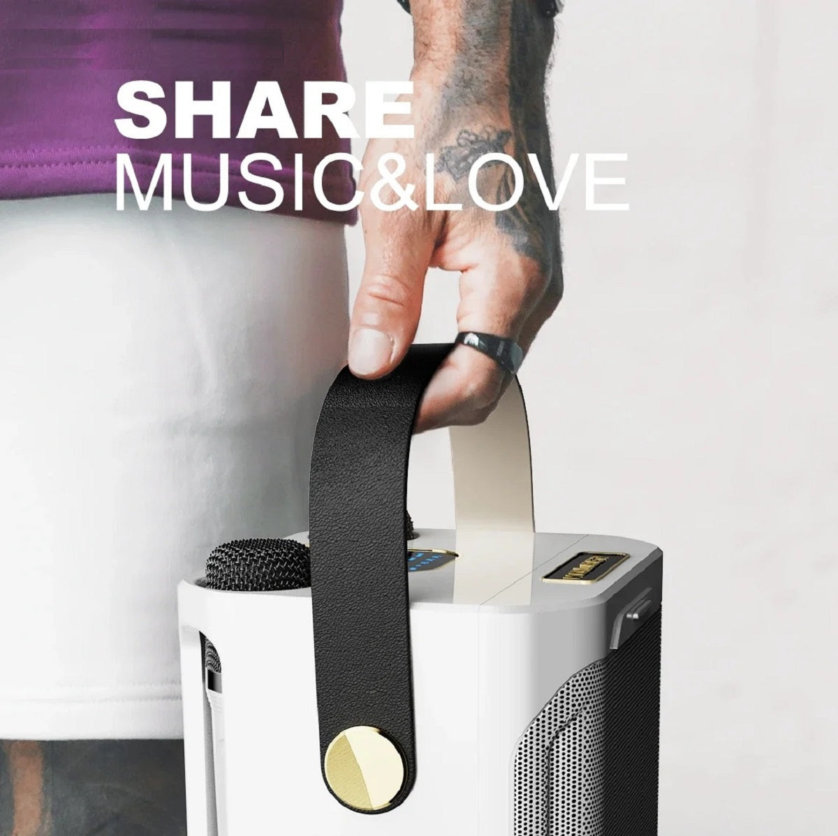 Portable High Power Karaoke Bluetooth Speaker