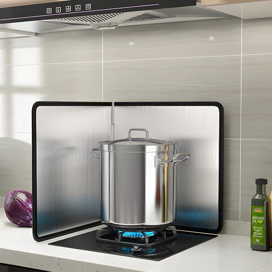 Oil Splatter Guard - Stainless Steel Grease Screen for Frying and Stove