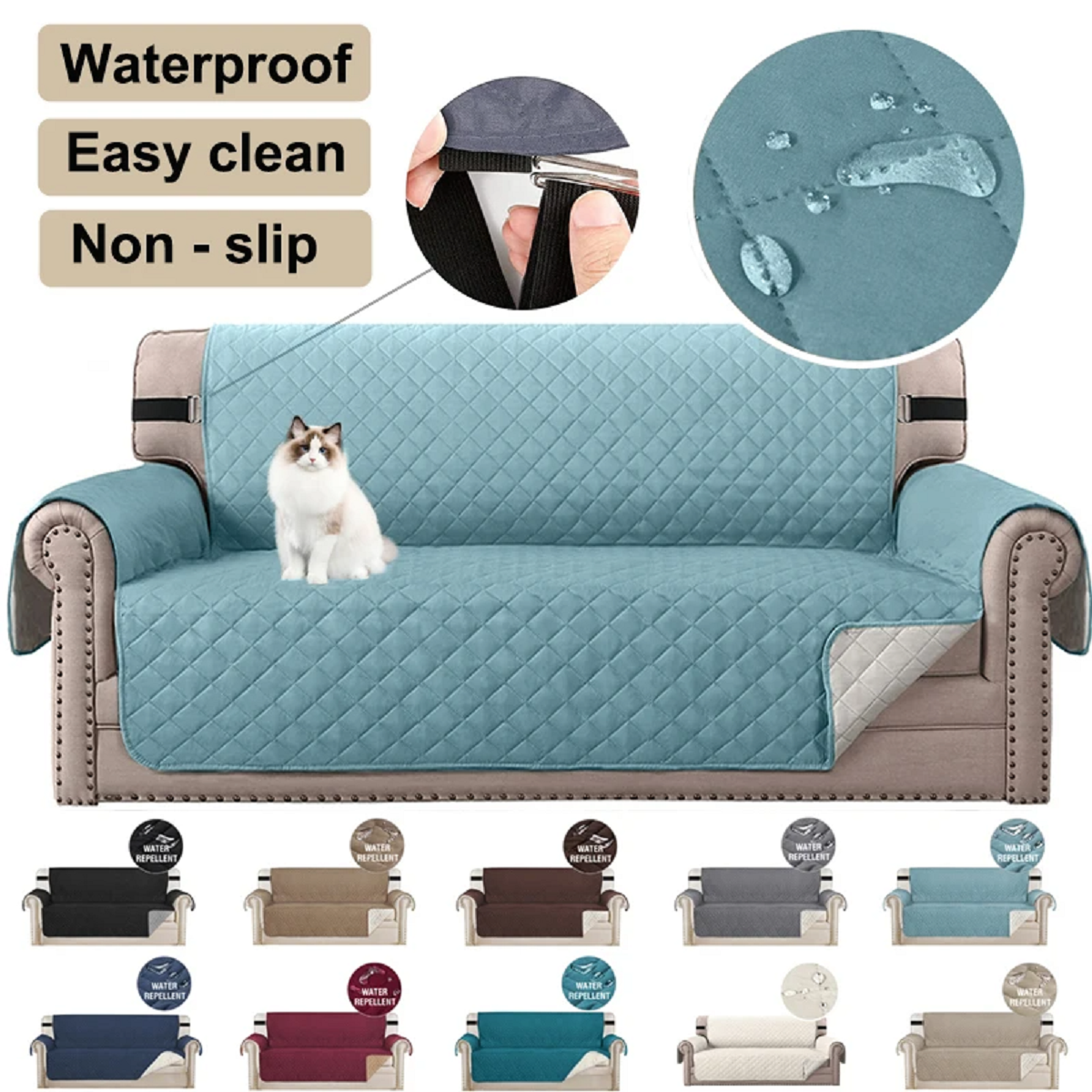 Waterproof Couch Anti Slip Sofa Covers