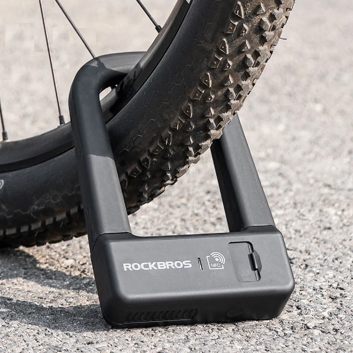 Smart Bike Lock - NFC U-Shape Aluminium Alloy Waterproof Anti-Theft