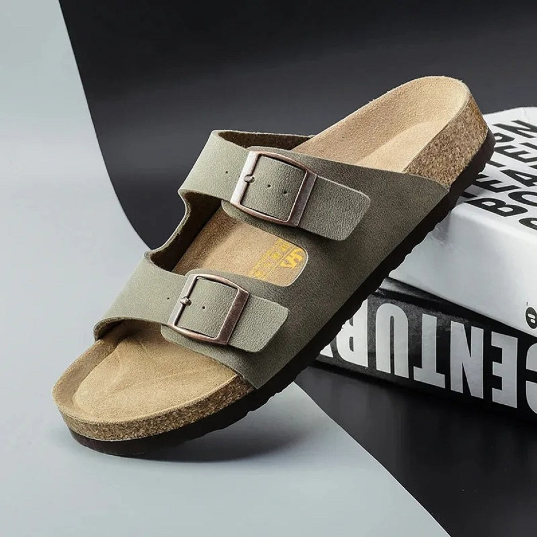 Footwear and Slides with Cork Footbed Non-Slip Sandals