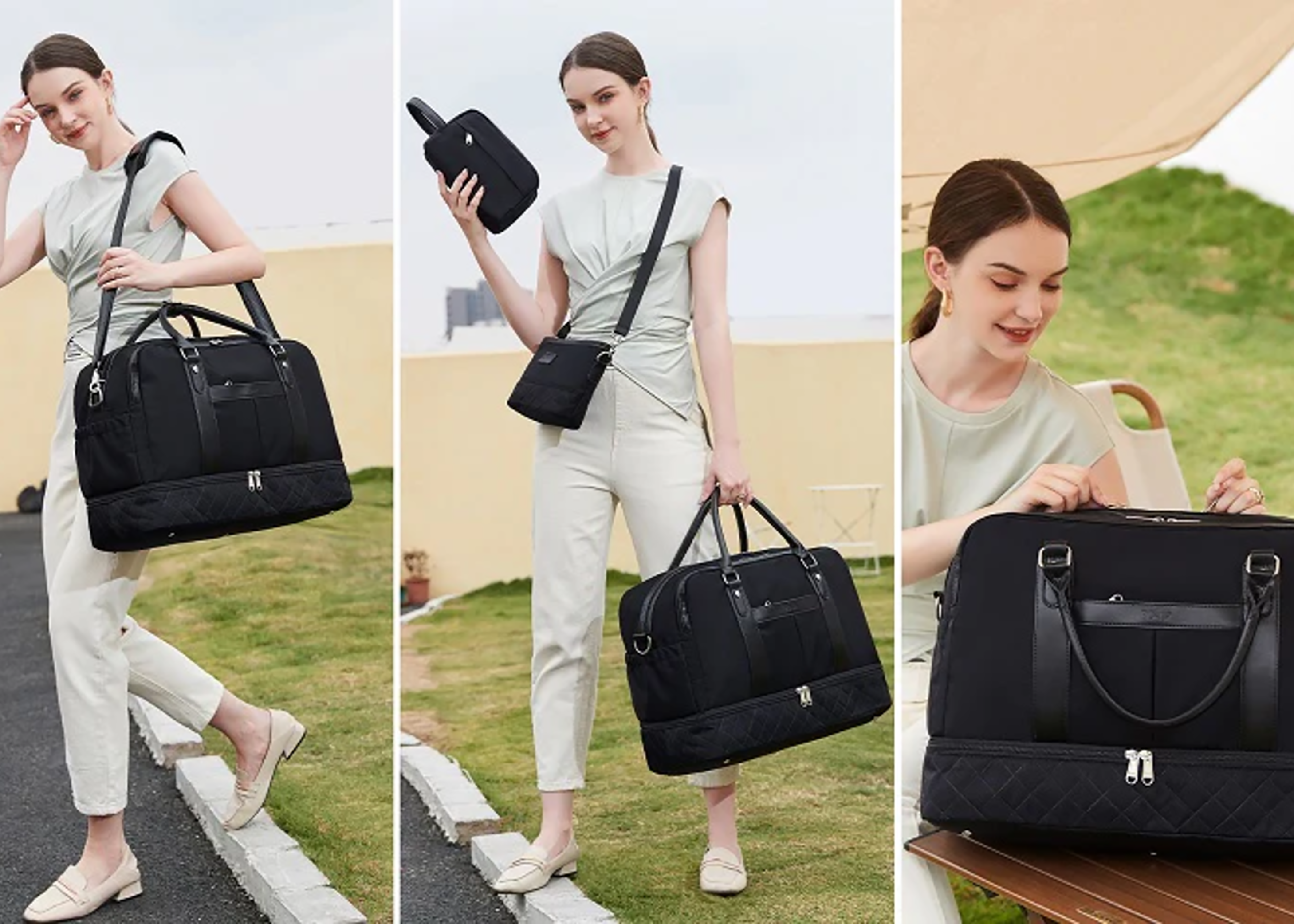 Weekender Bags Large Overnight Travel Duffel Bag for Women