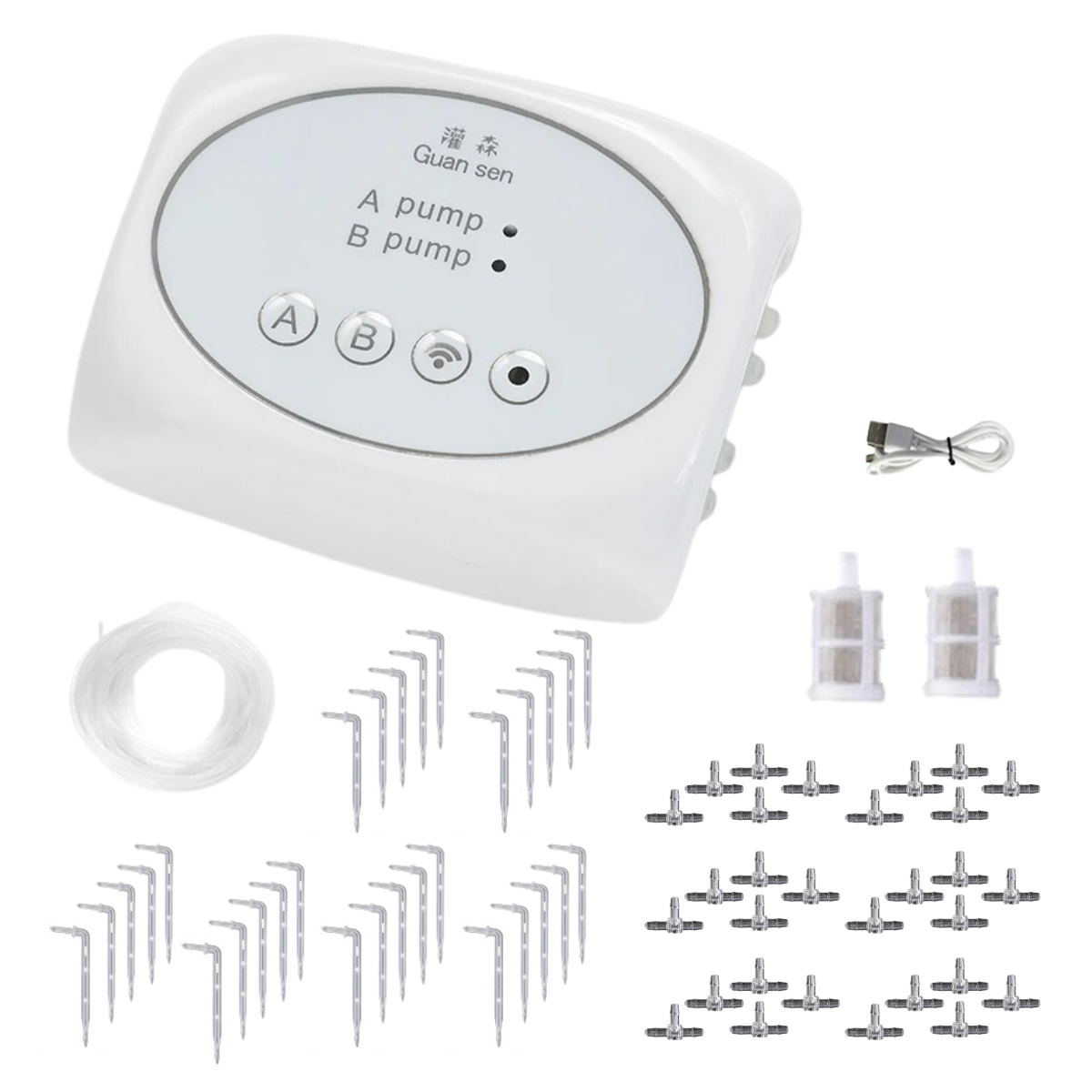 WiFi Smart Irrigation Controller - Automatic Drip Watering System with Mobile App Timer