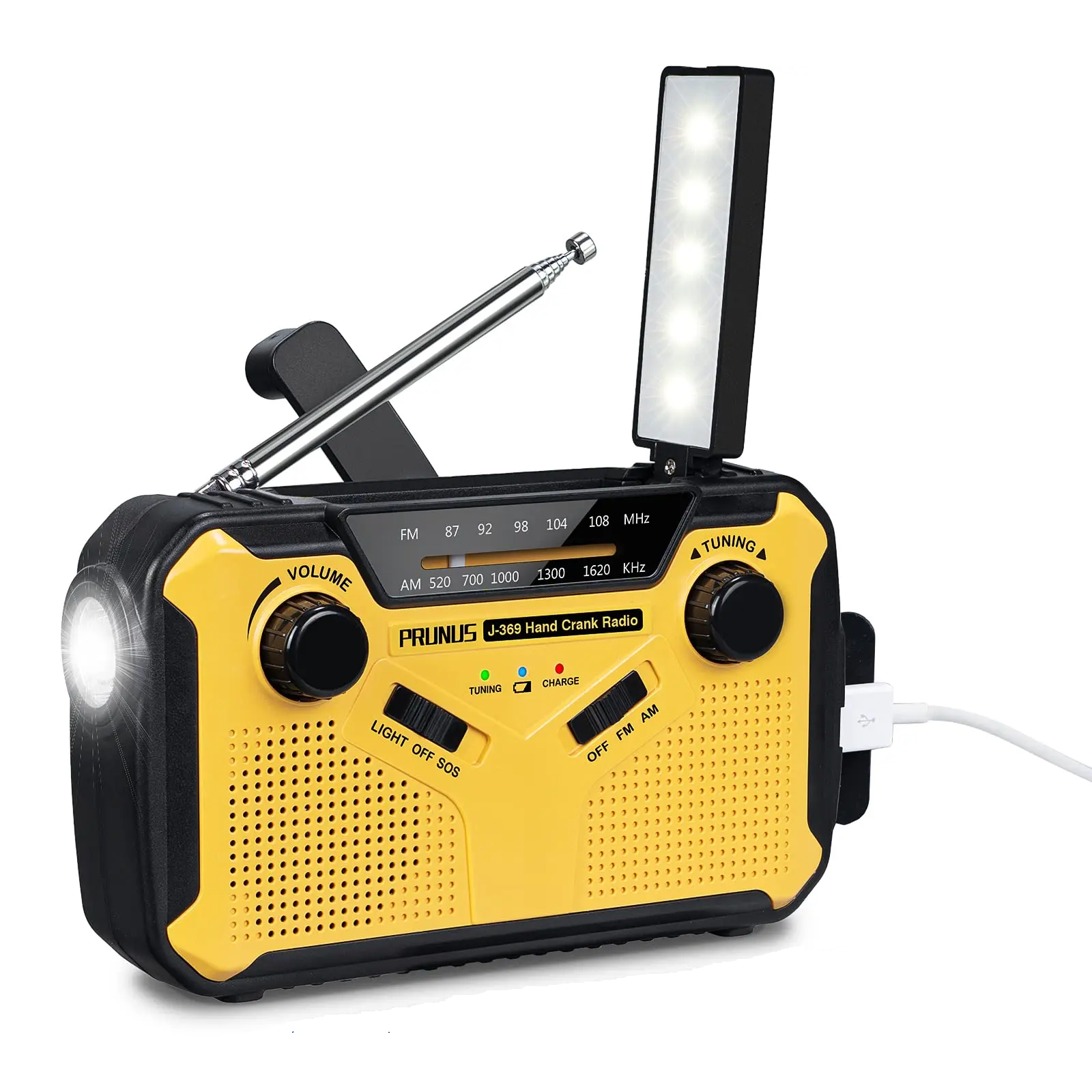 Portable Radio Rechargeable Torch Reading Lamp
