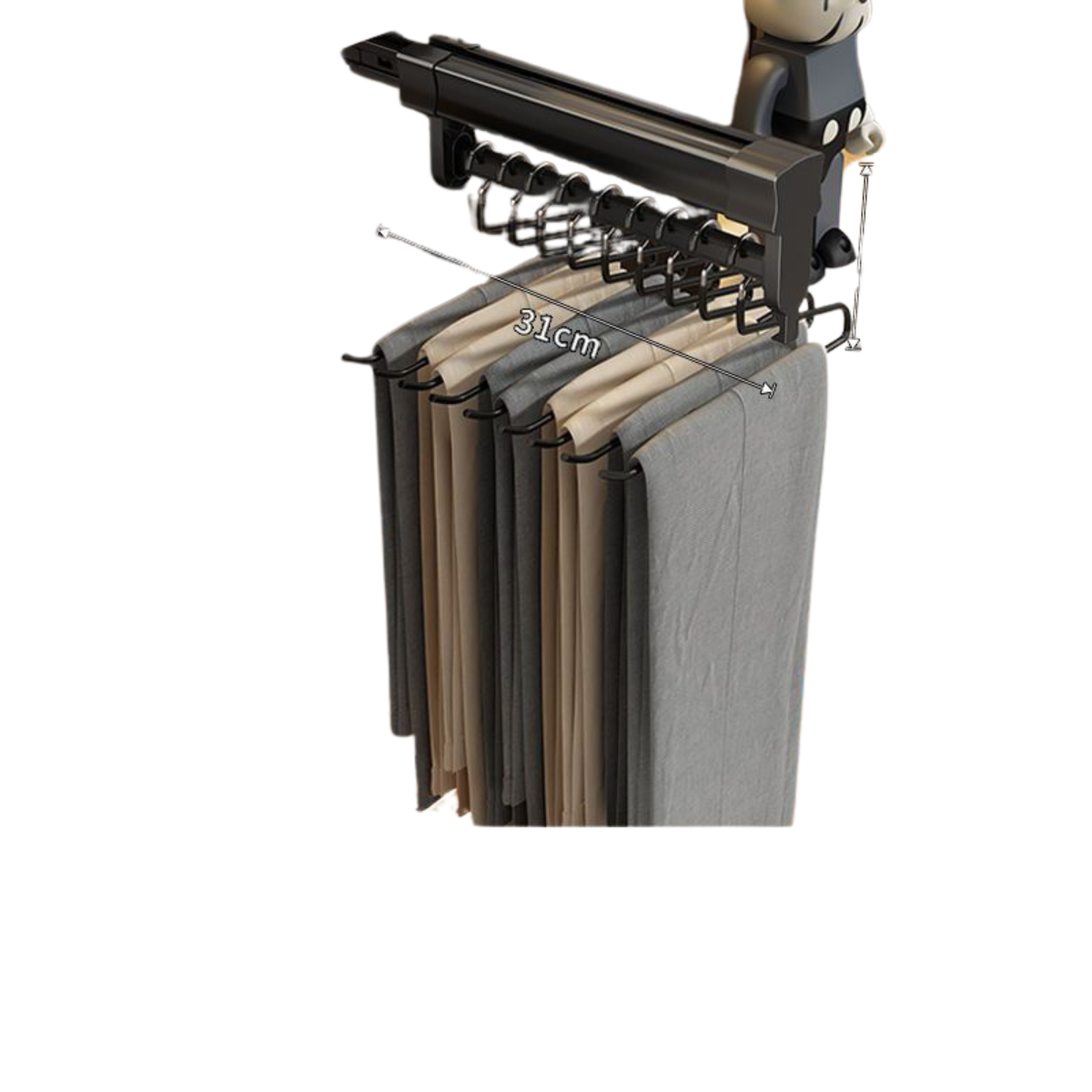 Pull Out Clothes Hanger Rack for Closet