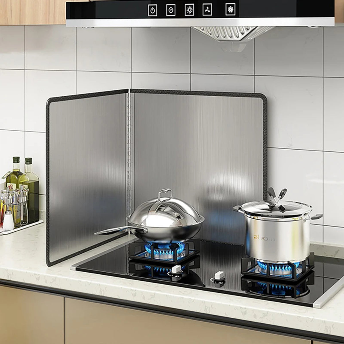 Oil Splatter Guard - Stainless Steel Grease Screen for Frying and Stove