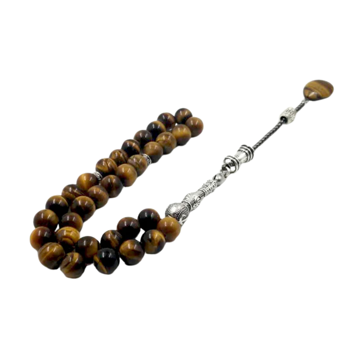 Natural Tiger Eye Tasbih - Prayer Beads Misbaha