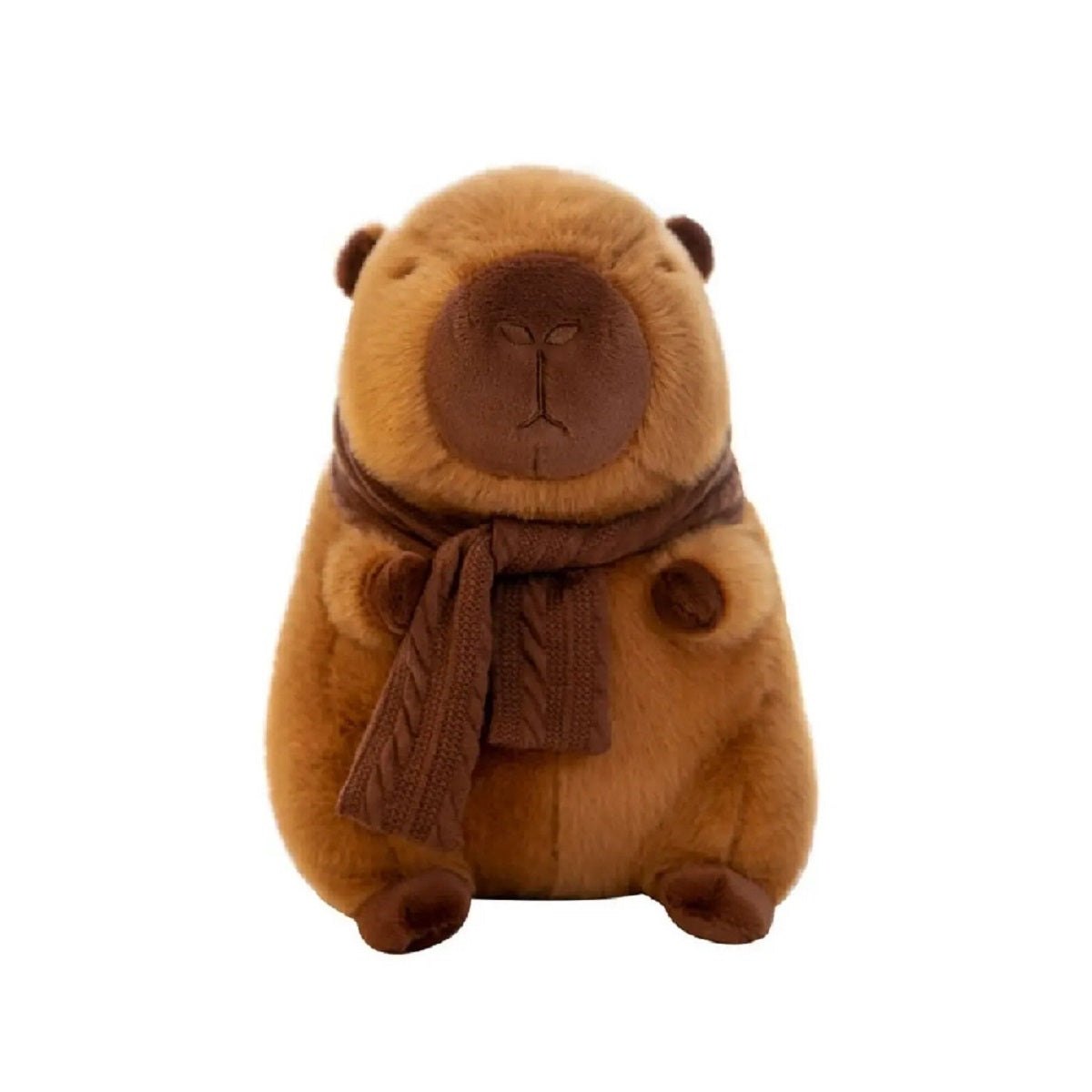 Removable Scarf Capybara Plush Doll - Soft Stuffed Toy and Gift