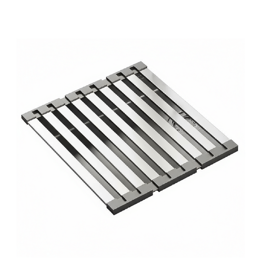 Stainless Steel Sink Drain Rack - Foldable Dish Basket