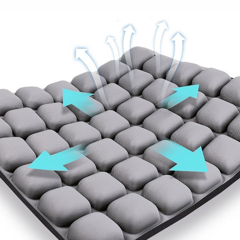 3D Air Pad Seat Back Cushion for Relieving Sciatica Tailbone Pain