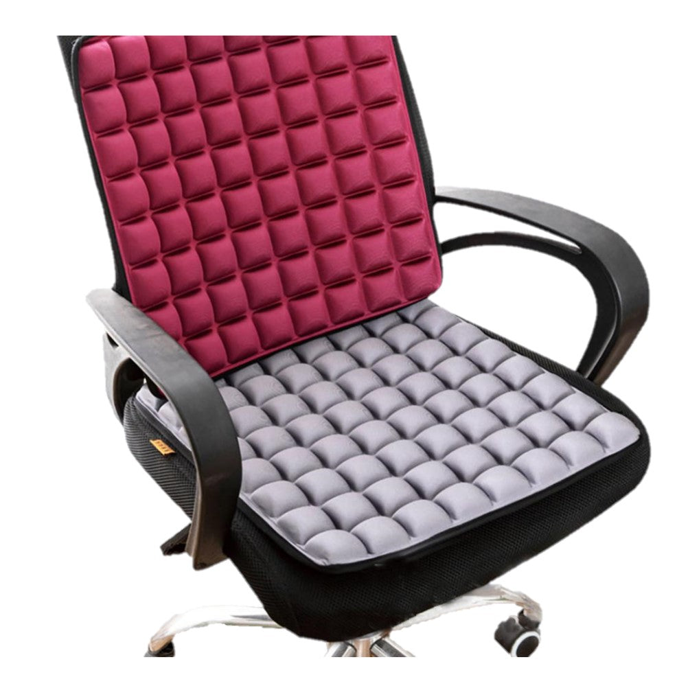 3D Air Pad Seat Back Cushion for Relieving Sciatica Tailbone Pain
