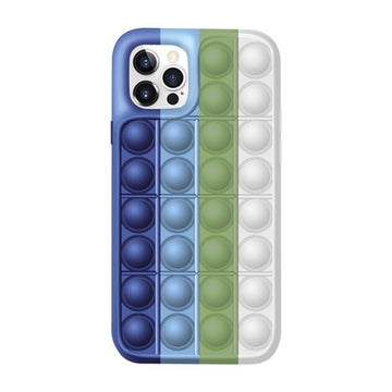 3D Push Rainbow Bubble Play Game Case for iPhone