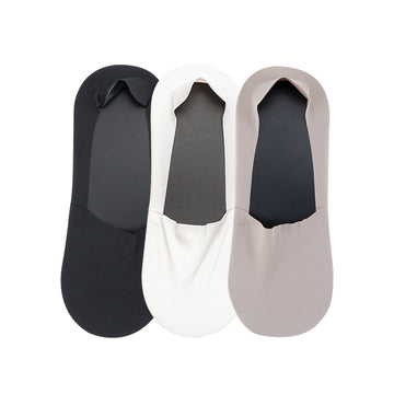3 Pairs Invisible Low Cut Liner Socks for Men & Women