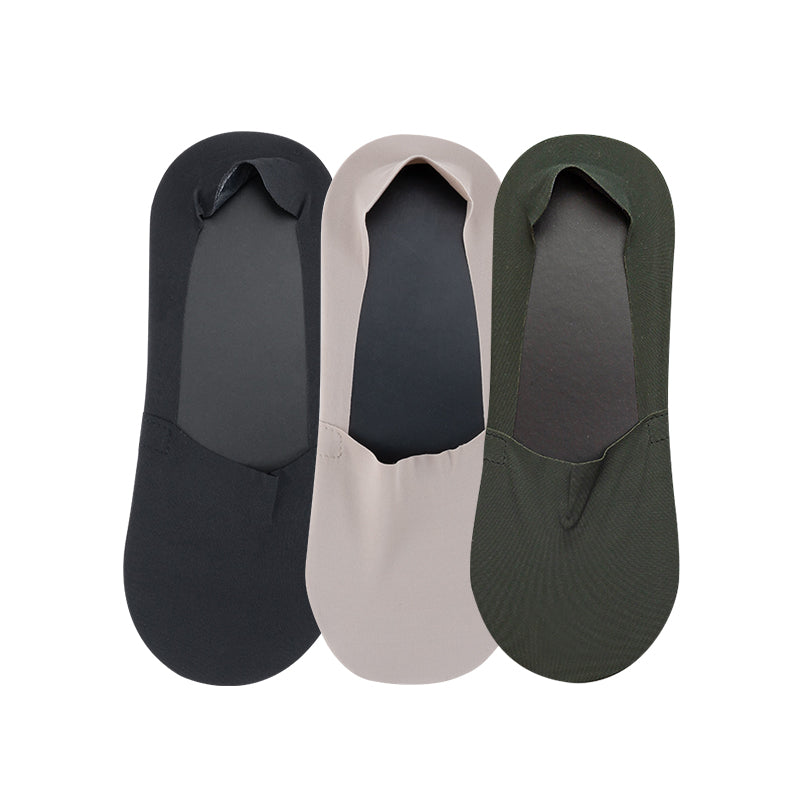 3 Pairs Invisible Low Cut Liner Socks for Men & Women