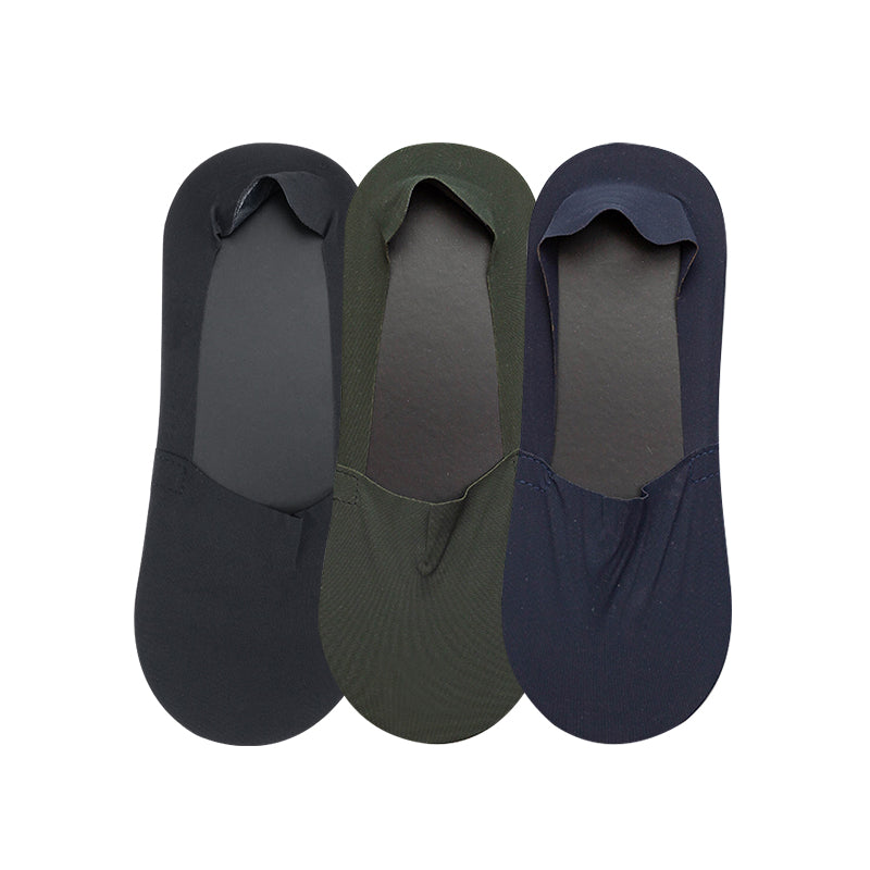 3 Pairs Invisible Low Cut Liner Socks for Men & Women