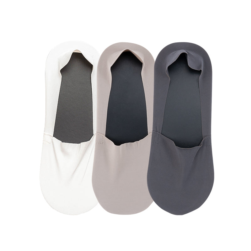 3 Pairs Invisible Low Cut Liner Socks for Men & Women