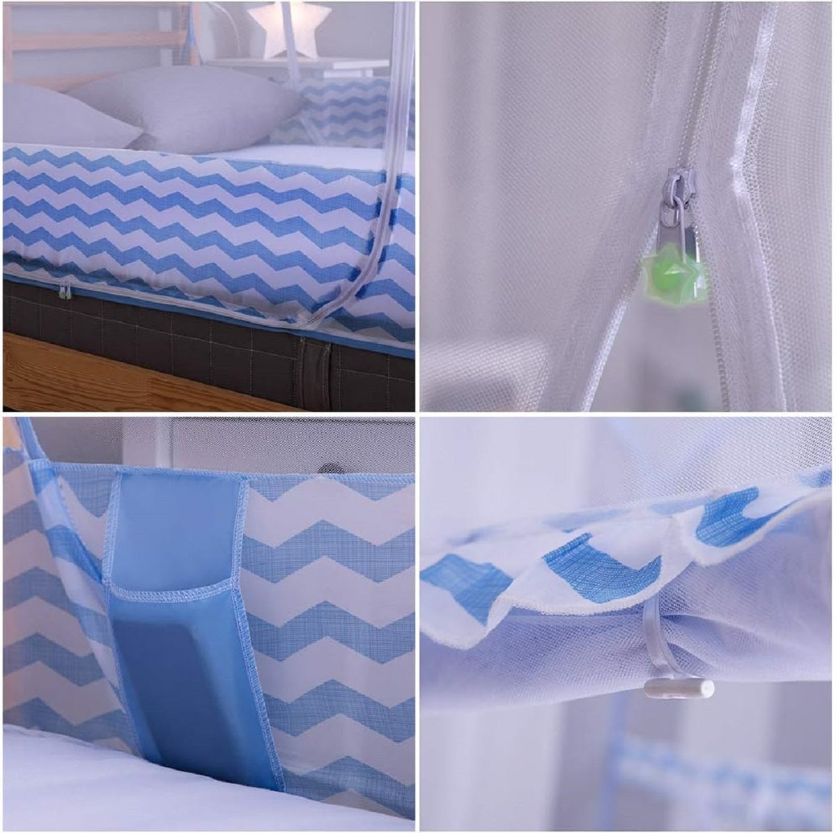 Foldable Yurt Mosquito Net - Portable Bed Canopy for Adults Camping and Home Use