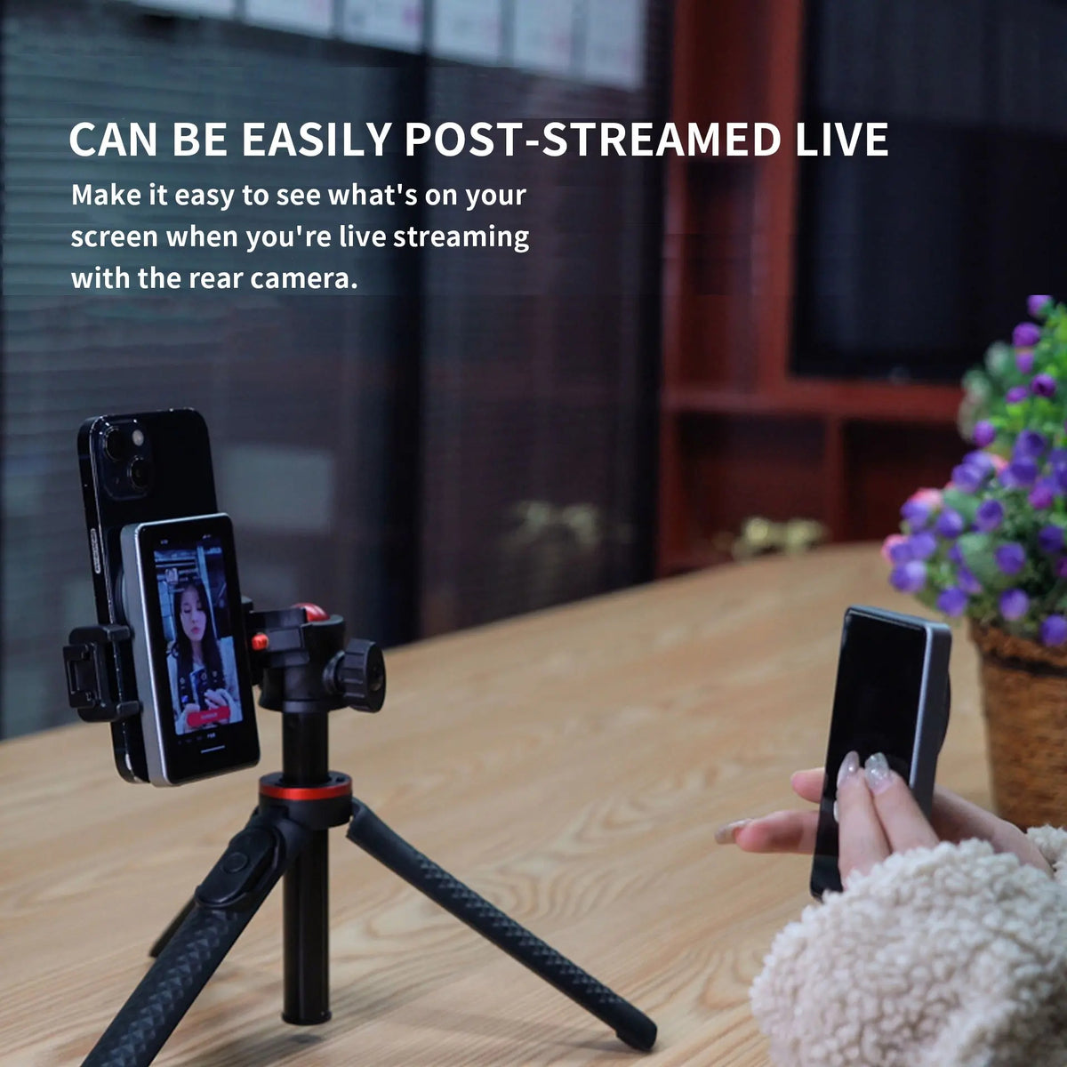 Magnetic Phone Vlog Screen - Rear Camera Monitor