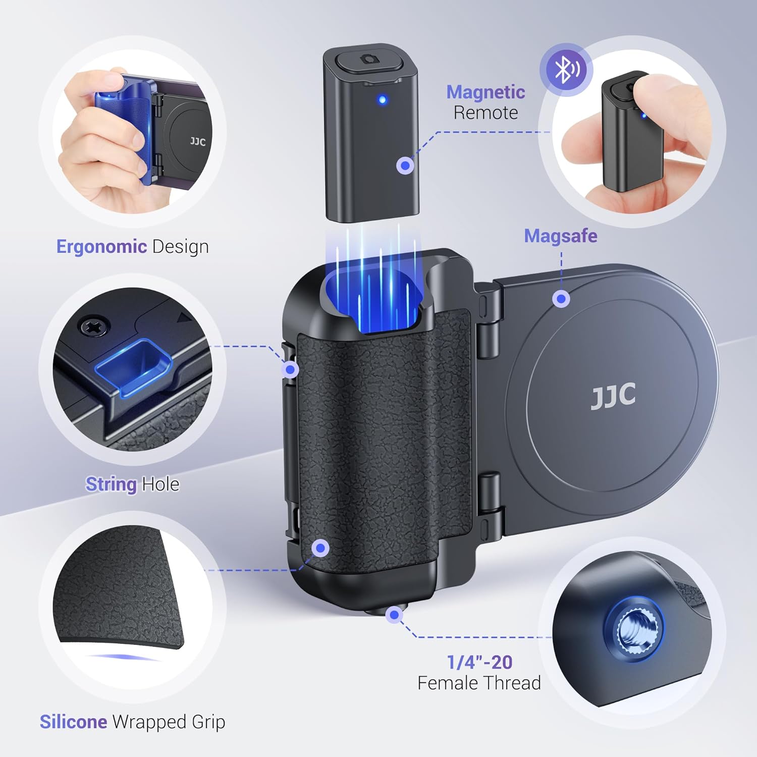 Magnetic Snapgrip Phone Camera Hand Grip
