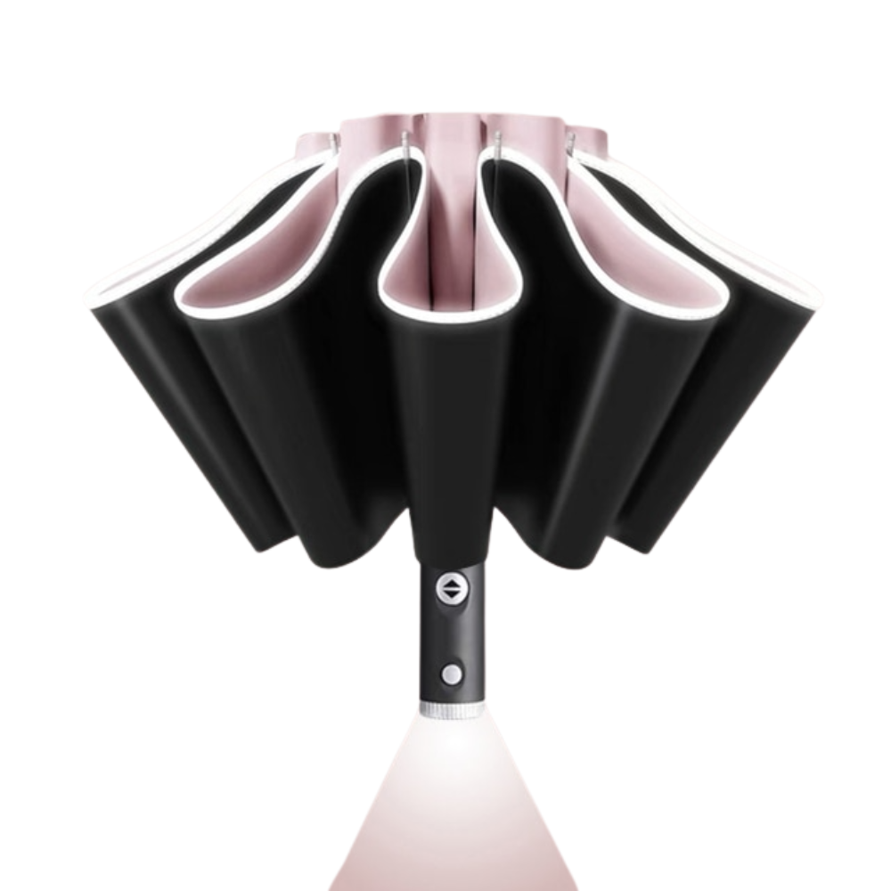 Automatic UV Umbrella with LED Flashlight Reflective