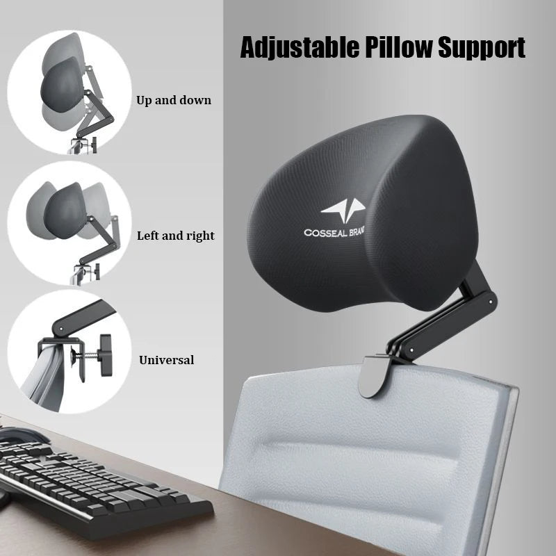 Ergonomic Neck Pillow Headrest Waist Protection Cushion for Office Chair