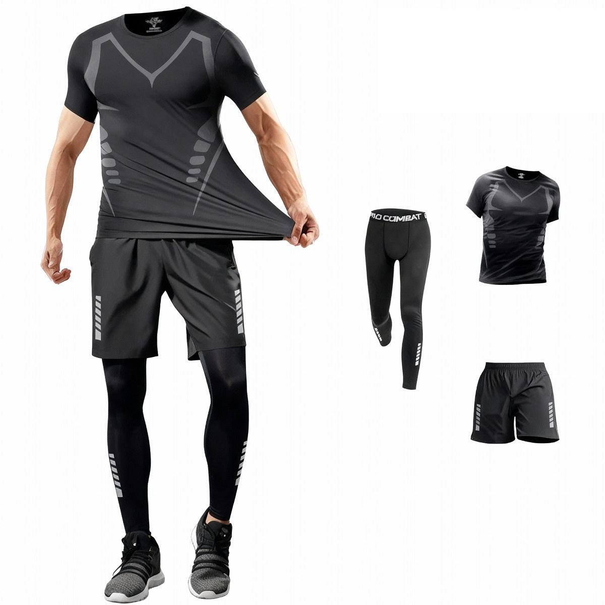 Men's Running Suit - Quick-Dry Fitness Training Clothes