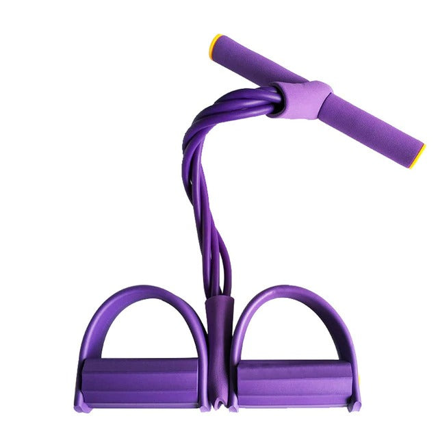 Four Resistance Band Elastic Workout Rope
