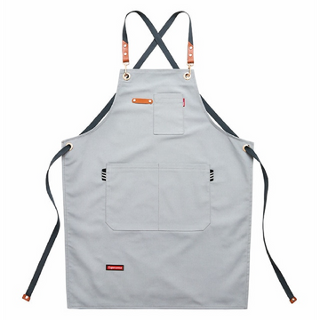 Chef Cross Back Apron for Women & Men with Tool Pockets