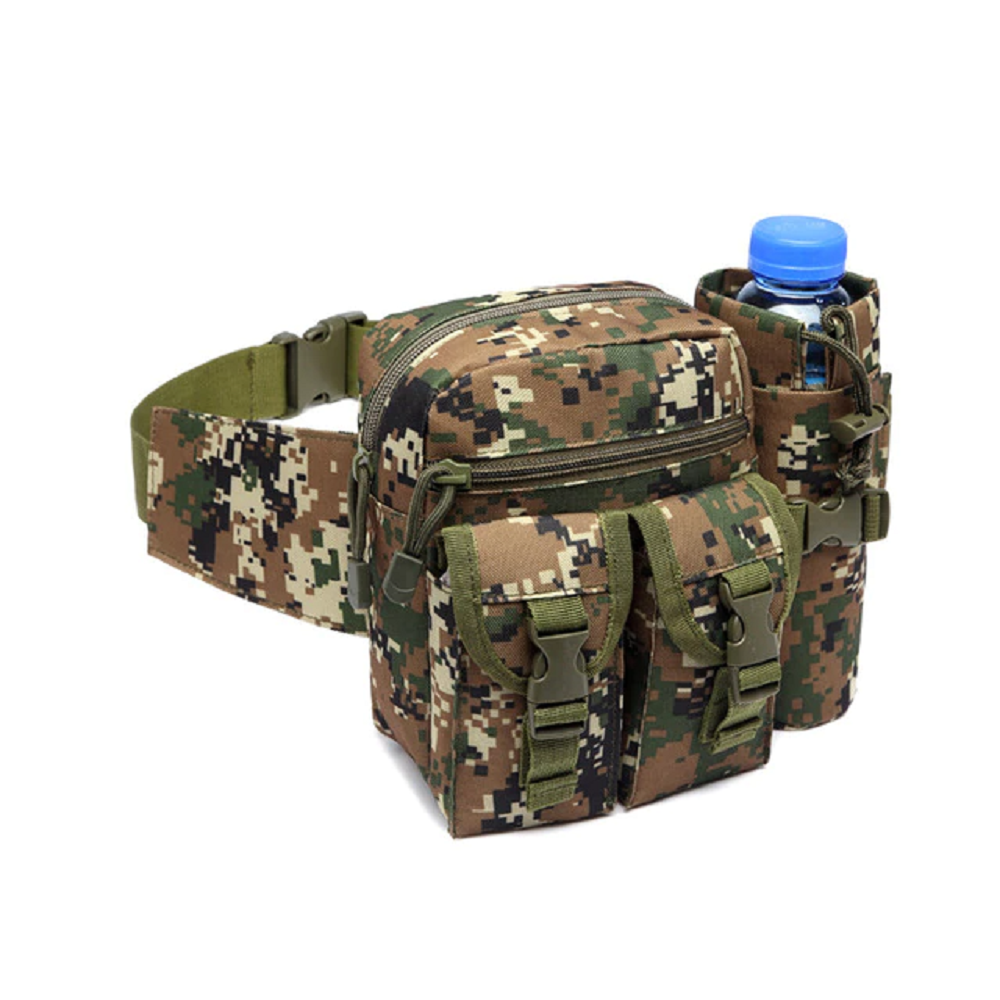 Tactical Waist Bag with Water Bottle Pocket Holder
