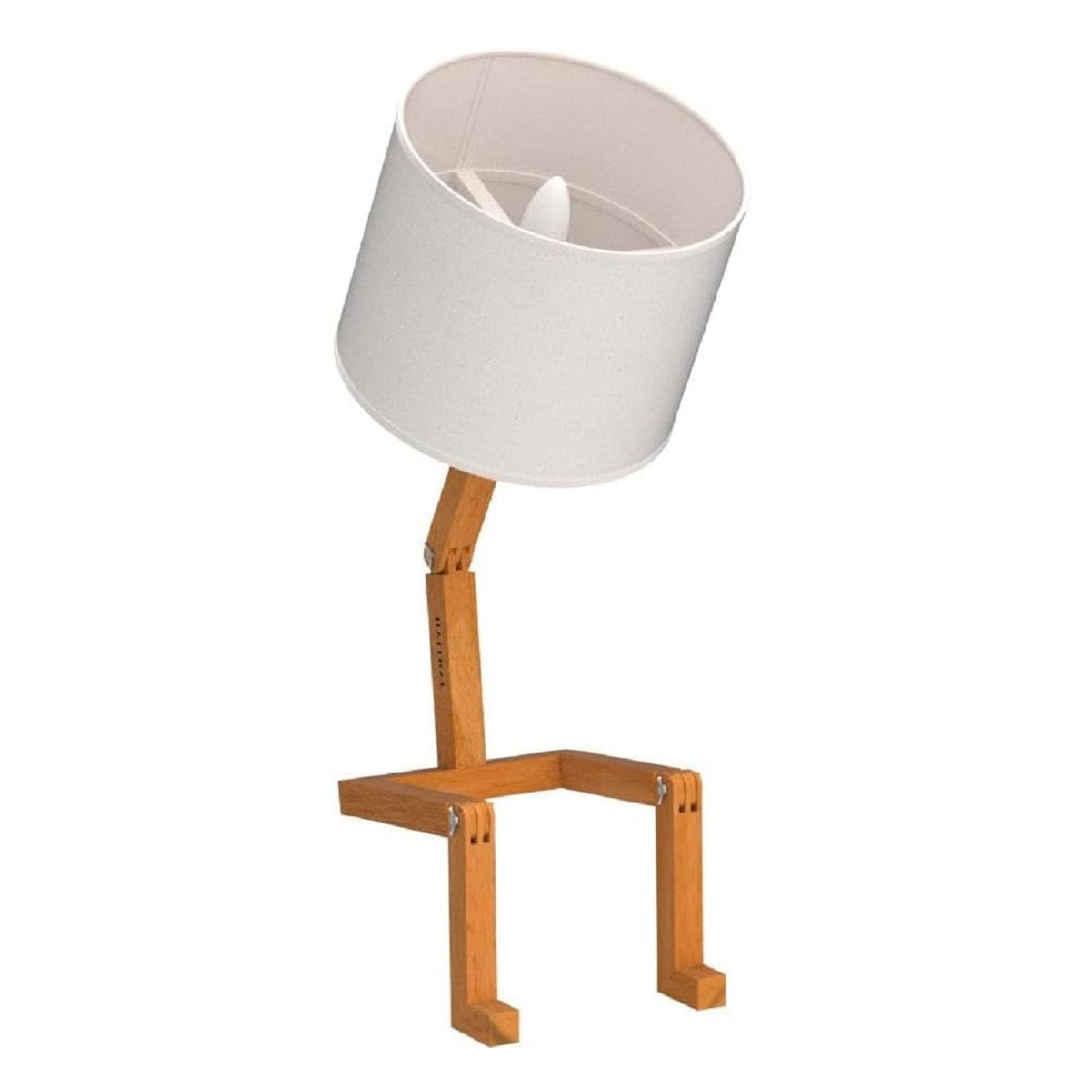 Robot Shape Wooden Table Lamp