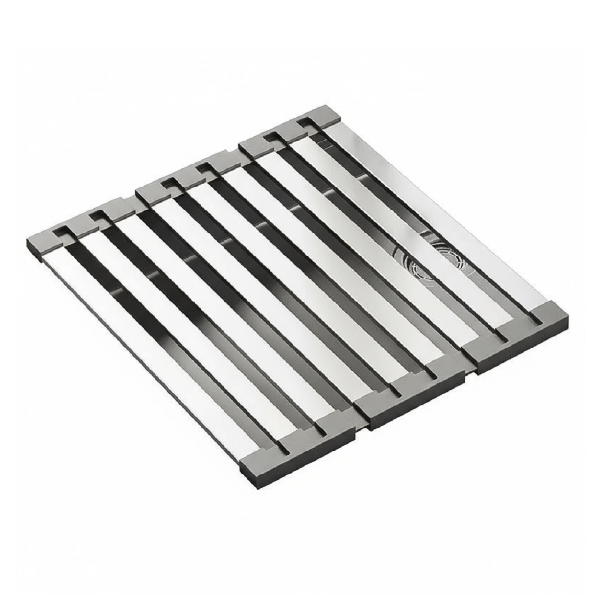 Stainless Steel Sink Drain Rack - Foldable Dish Basket