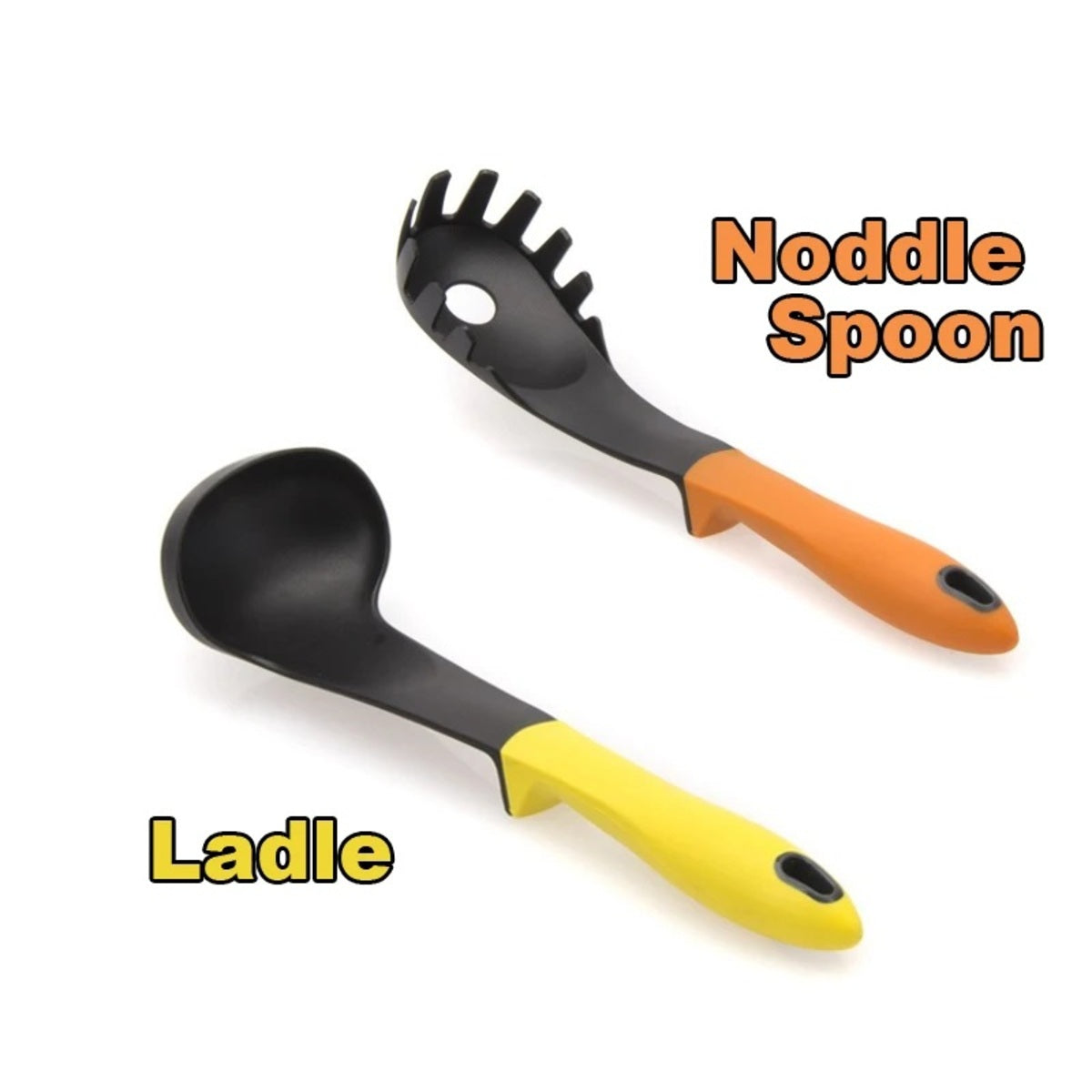 7-Piece Nonstick Nylon Utensil Set - Spoon Turner Spatula and Ladle