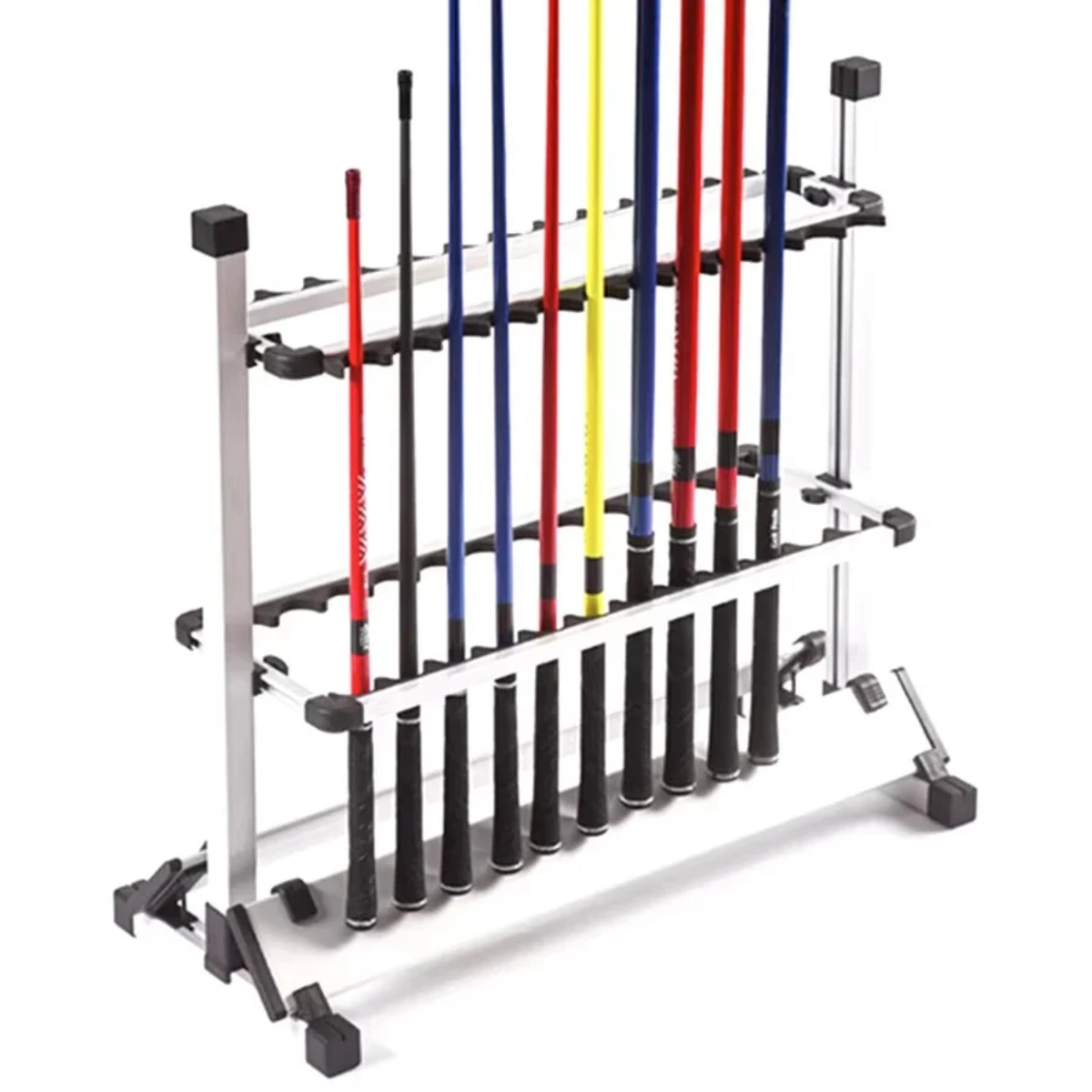 Aluminum Fishing Rod Rack - 24-Rod Freestanding Storage Stand