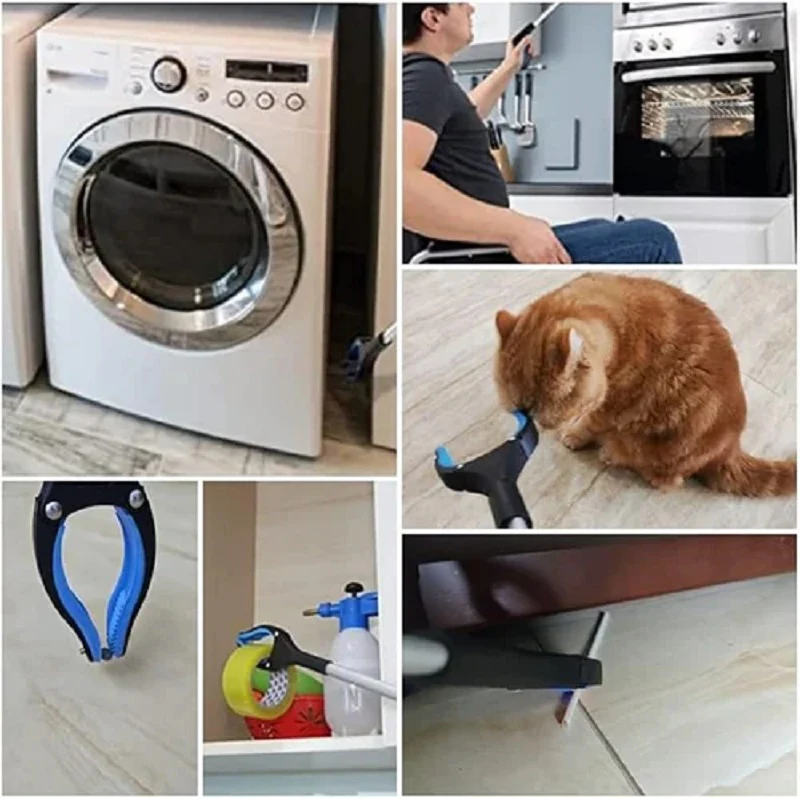 Foldable Grabber with 360° Rotating Clip Elderly Grabbing Tool