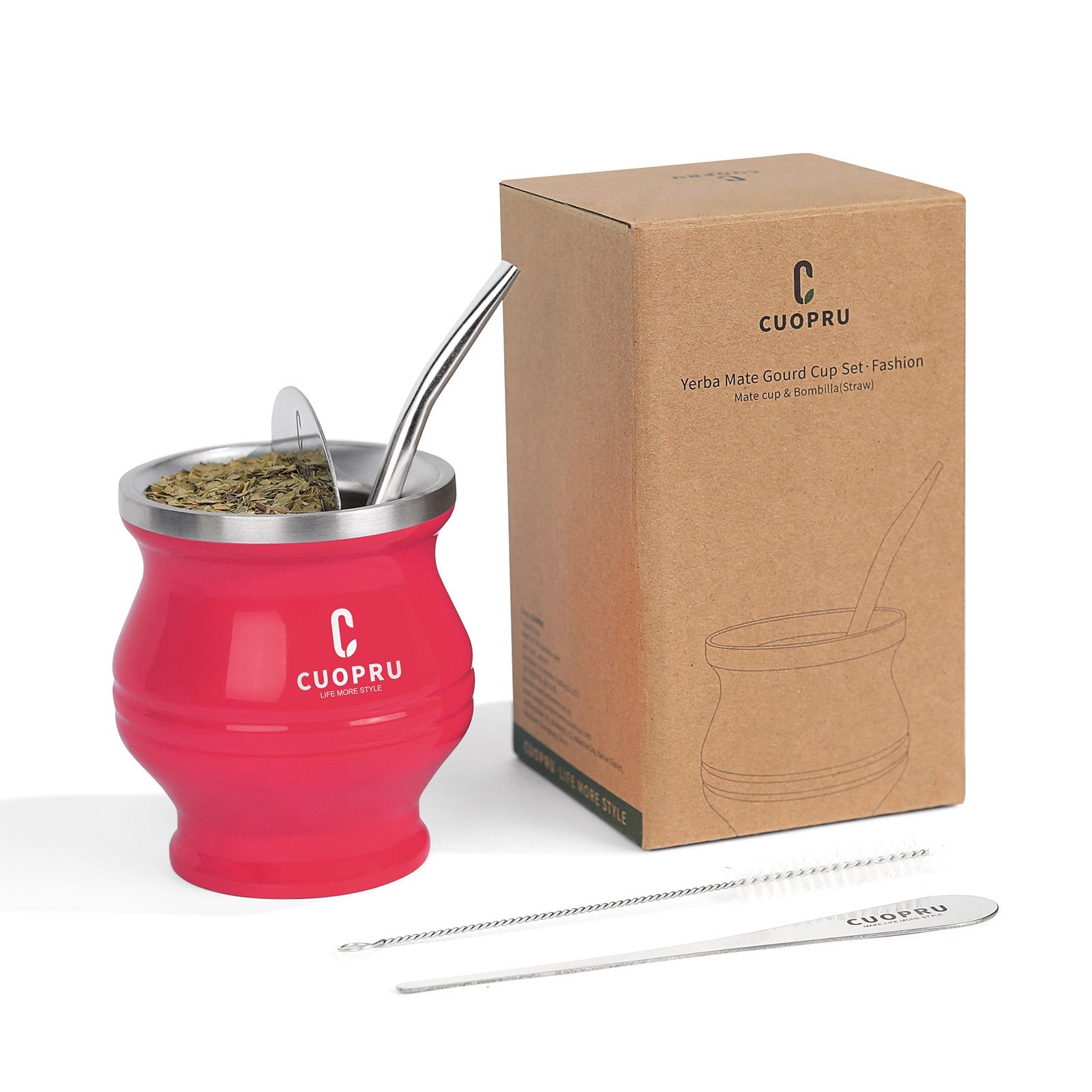 5 in 1 Yerba Mate Cup Bombilla Set