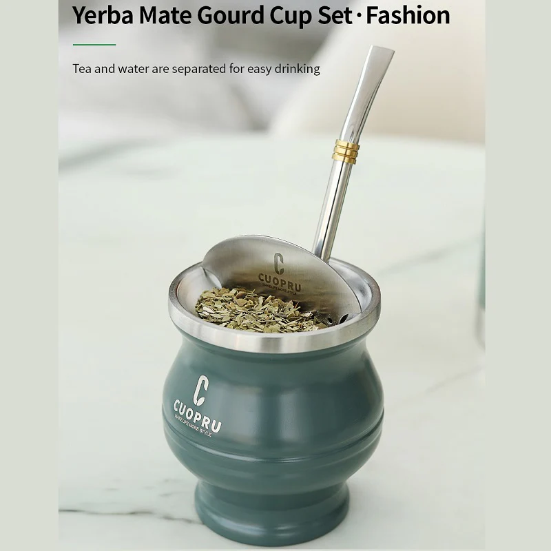 5 in 1 Yerba Mate Cup Bombilla Set